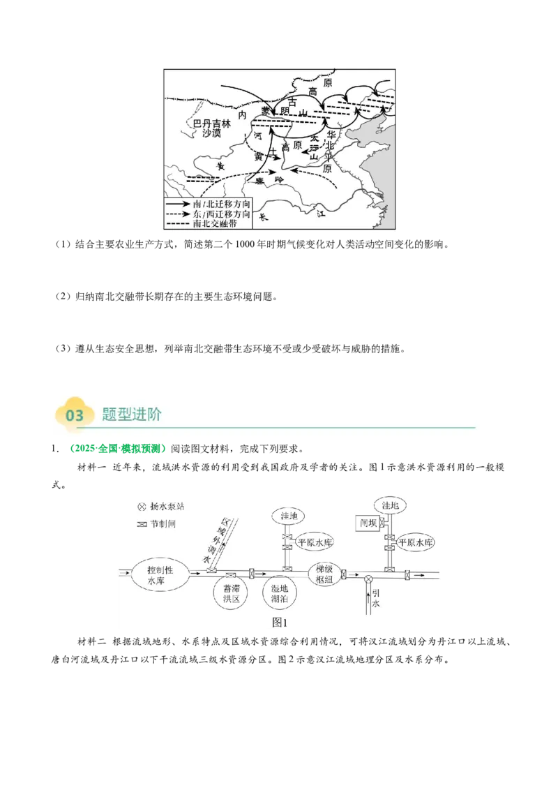 专题29资源、环境与国家安全的描述方法与技巧（原卷版）_2025年新高考资料_二轮复习_01高考语文等多个文件_2025年高考地理二轮热点题型归纳与变式演练（新高考通用）