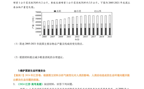 专题29资源、环境与国家安全的描述方法与技巧（原卷版）_2025年新高考资料_二轮复习_01高考语文等多个文件_2025年高考地理二轮热点题型归纳与变式演练（新高考通用）