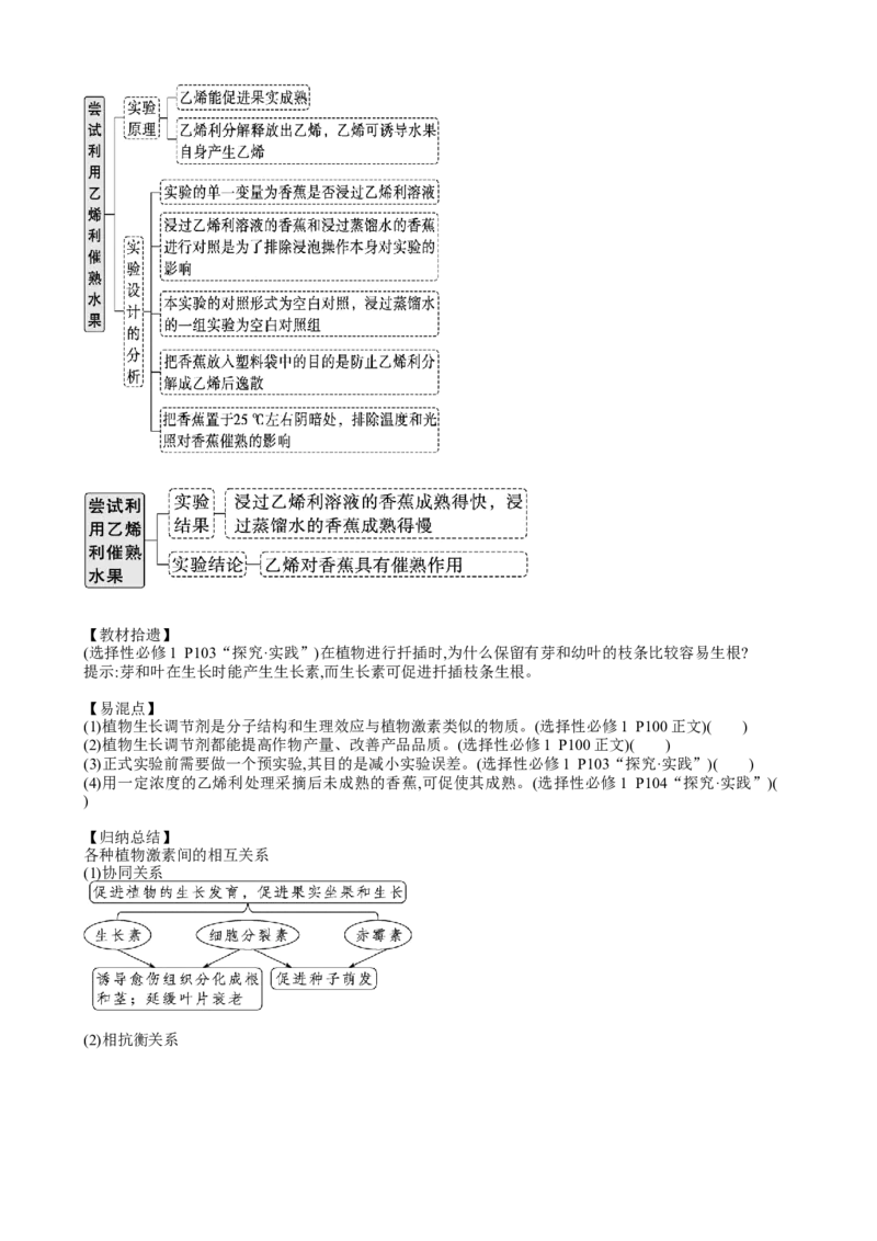 第32.2讲其他植物激素、植物生长调节剂的应用、环境因素参与调节植物的生命活动（讲义）（学生版）_2024年新高考资料_1.2024一轮复习_2024年高考生物一轮复习讲练测（新教材新高考）