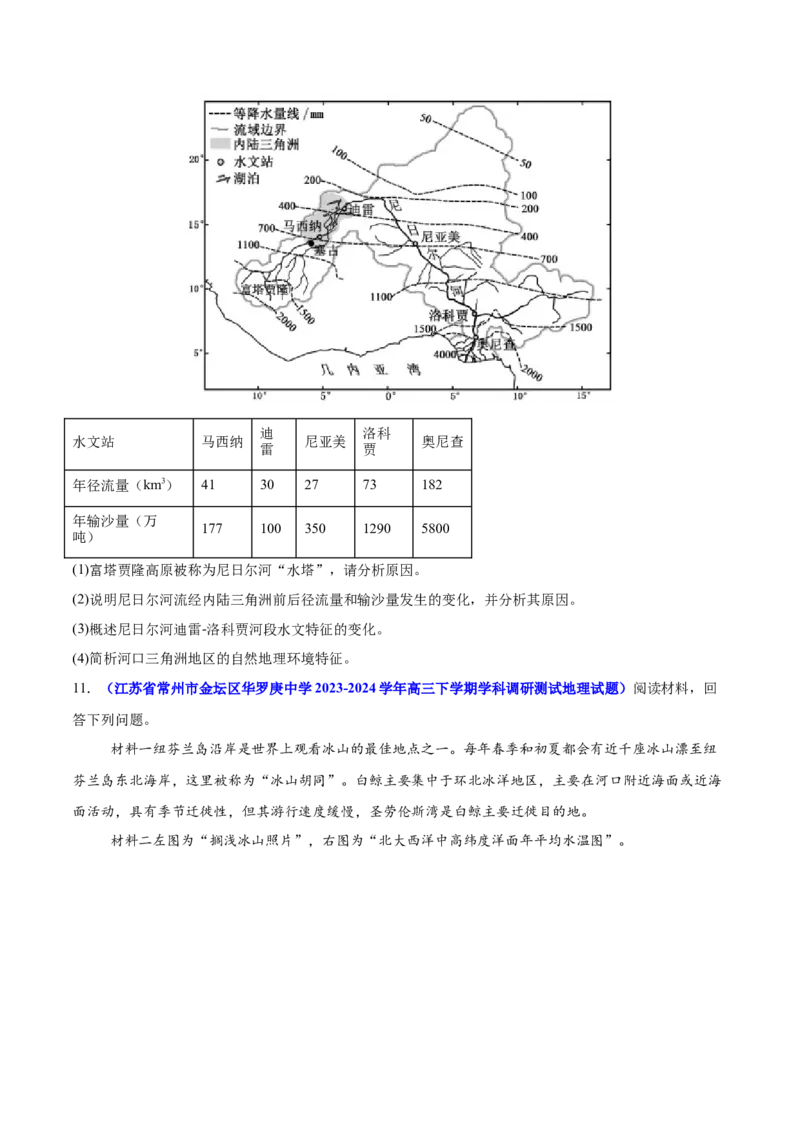 重难点02等值线图的判断（原卷版）_2025年新高考资料_二轮复习_01高考语文等多个文件_2025年高三地理高考二轮复习专项提升_重点&middot;难点&middot;热点专练（分地区）_江苏专用