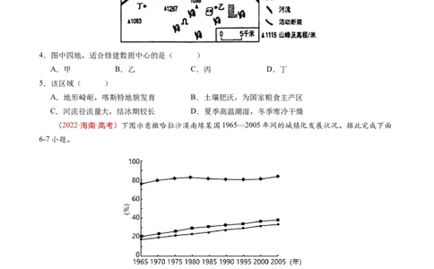 专题14区域与区域发展-学易金卷：五年（2019-2023）高考地理真题分项汇编（原卷版）_通用版（老高考）复习资料_2024年复习资料_完五年（2019-2023）高考地理真题分项汇编（全国通用）