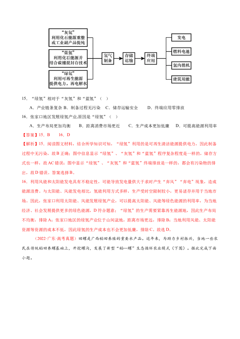 长效热点（练习）（解析版）_2025年新高考资料_二轮复习_01高考语文等多个文件_上好课2025年高考地理二轮复习讲练测（新高考通用）_第四部分热点聚焦