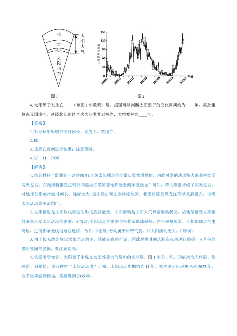 热点06深空探秘（月背采样、天问三号、极光有约）（解析版）_2025年新高考资料_二轮复习_01高考语文等多个文件_2025年高三地理高考二轮复习专项提升_重点&middot;难点&middot;热点专练（分地区）