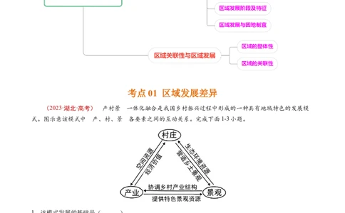 专题14区域与区域发展-学易金卷：五年（2019-2023）高考地理真题分项汇编（解析版）_通用版（老高考）复习资料_2024年复习资料_完五年（2019-2023）高考地理真题分项汇编（全国通用）