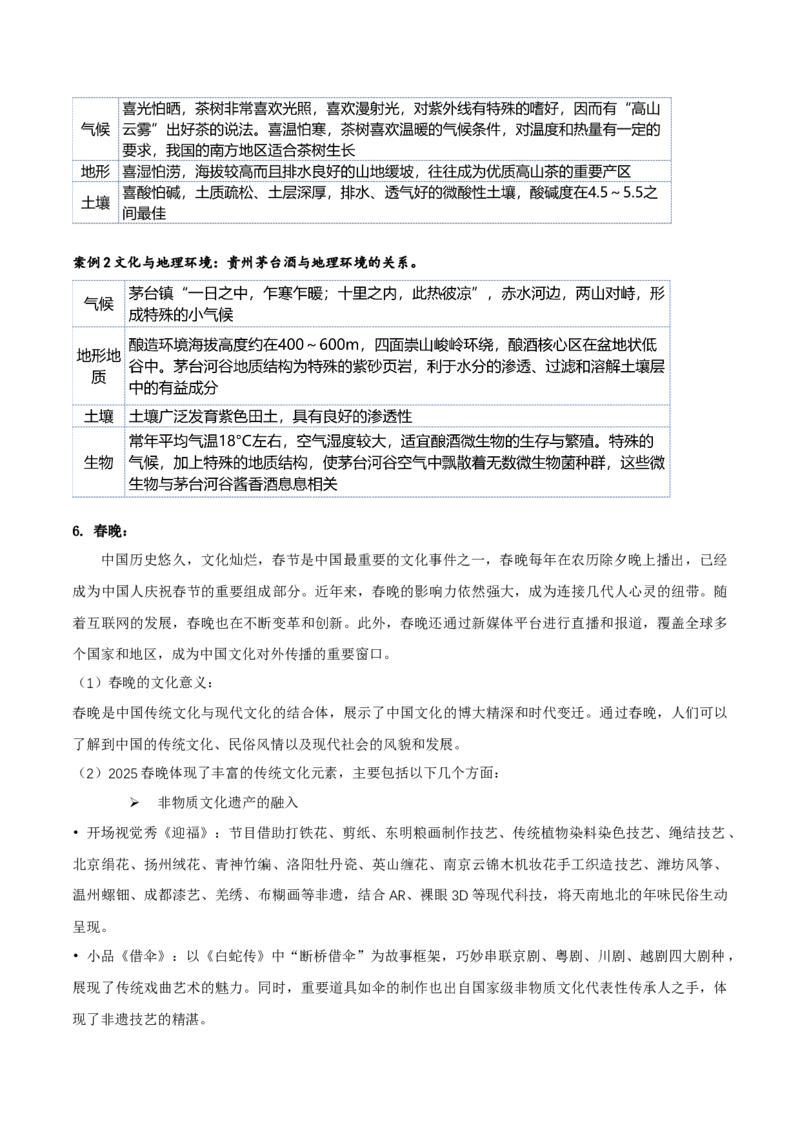 热点01传统文化（原卷版）_2025年新高考资料_二轮复习_2025年高三地理高考二轮复习专项提升（新高考通用）3405802_重点&middot;难点&middot;热点专练（分地区）_黑吉辽专用