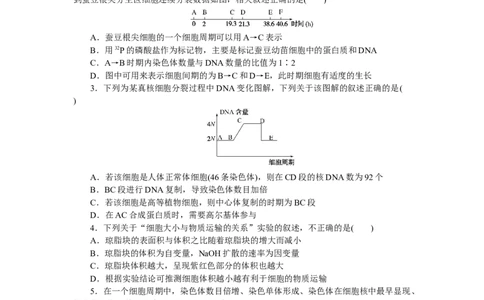 专练28　细胞的增殖_通用版（老高考）复习资料_2023年复习资料_专项复习_2023《微专题&middot;小练习》&middot;生物