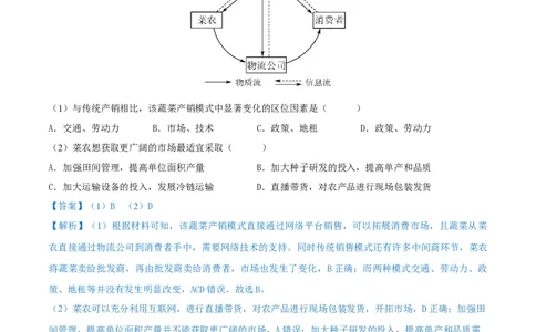 重难点专题14服务业区位选择与区域发展（原卷版）_2025年新高考资料_二轮复习_2025年高三地理高考二轮复习专项提升（新高考通用）3405802_重点&middot;难点&middot;热点专练（分地区）_上海专用