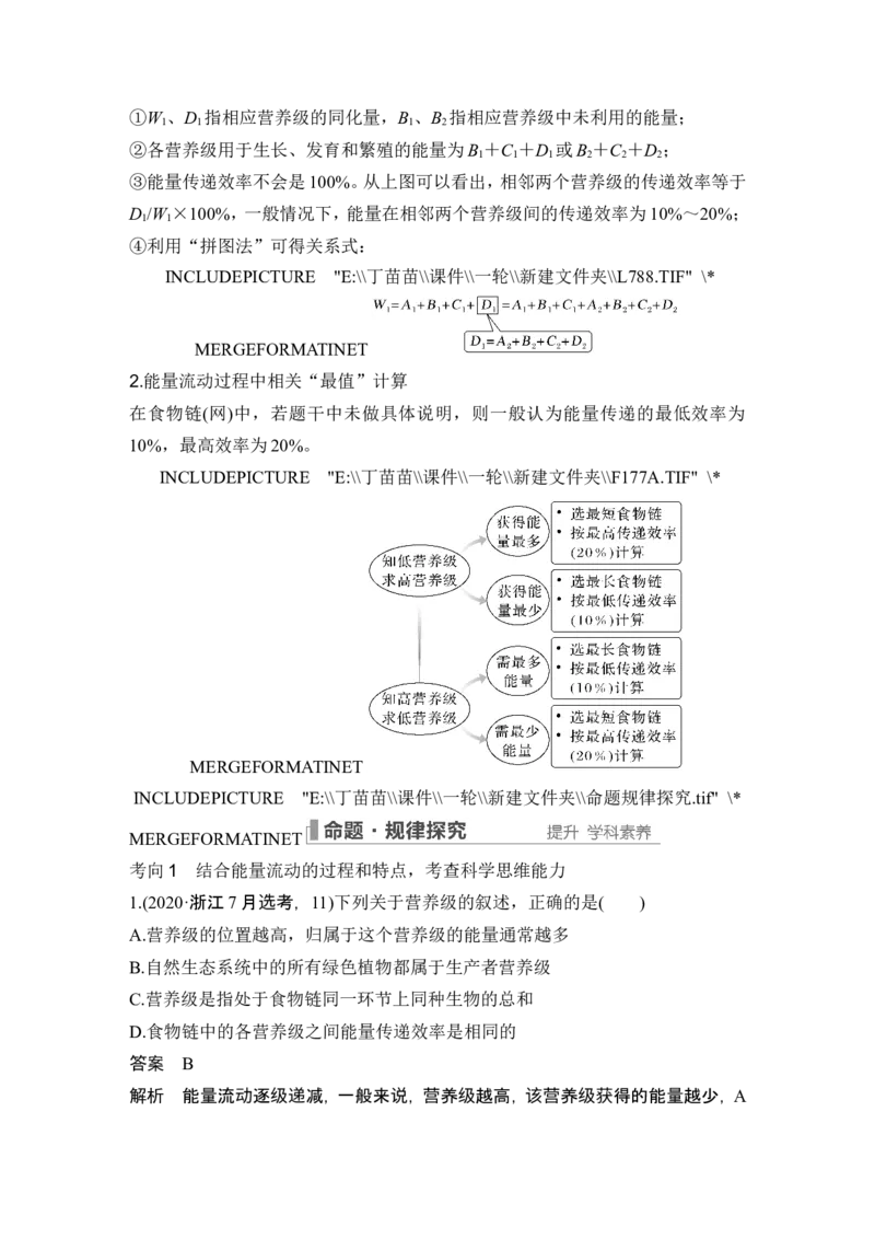 第29讲生态系统的结构与能量流动_2024年新高考资料_1.2024一轮复习_2024年高考生物一轮复习讲义（新人教版）_另附1套Word版题库_选择性必修2_第九单元生物与环境