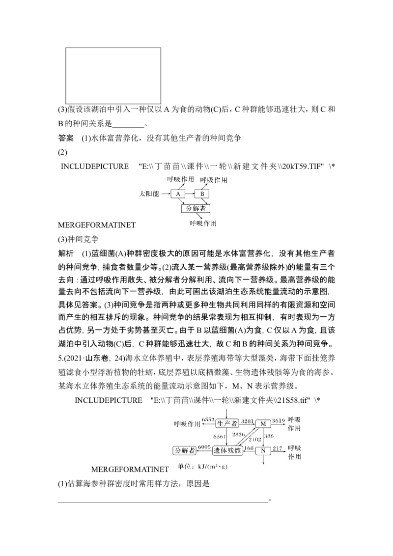 第29讲生态系统的结构与能量流动_2024年新高考资料_1.2024一轮复习_2024年高考生物一轮复习讲义（新人教版）_另附1套Word版题库_选择性必修2_第九单元生物与环境
