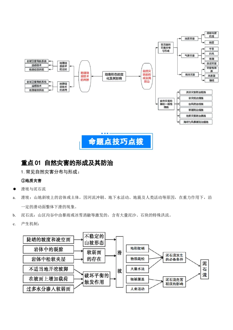 重难点08自然灾害与地理信息技术（解析版）_2025年新高考资料_二轮复习_2025年高三地理高考二轮复习专项提升（新高考通用）3405802_重点&middot;难点&middot;热点专练（分地区）_江苏专用