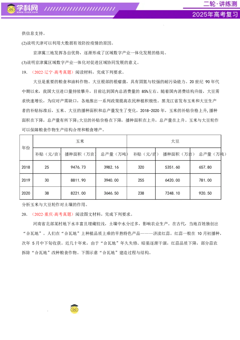 微专题农业技术、市场竞争力、新型服务业（练习）（原卷版）_2025年新高考资料_二轮复习_上好课2025年高考地理二轮复习讲练测（新高考通用）3381954