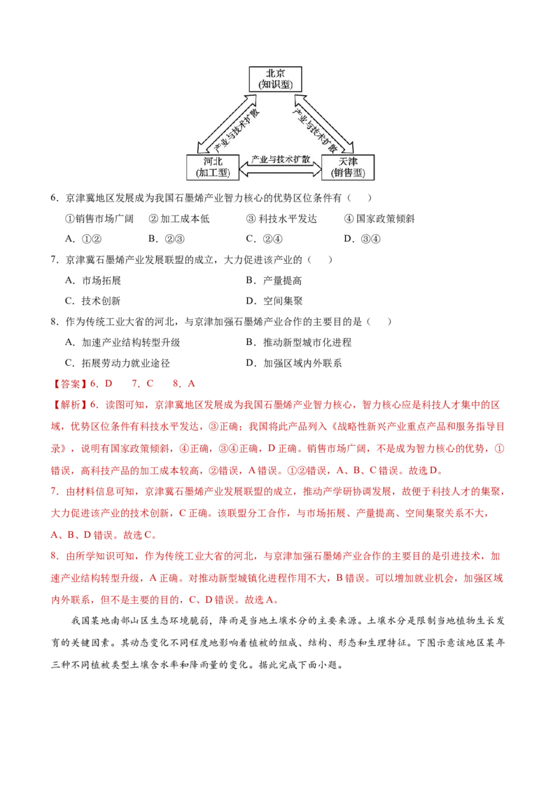 地理（河北卷）（全解全析）_2025年新高考资料_二轮复习_01高考语文等多个文件_2025年高三地理高考二轮复习专项提升_模拟试卷