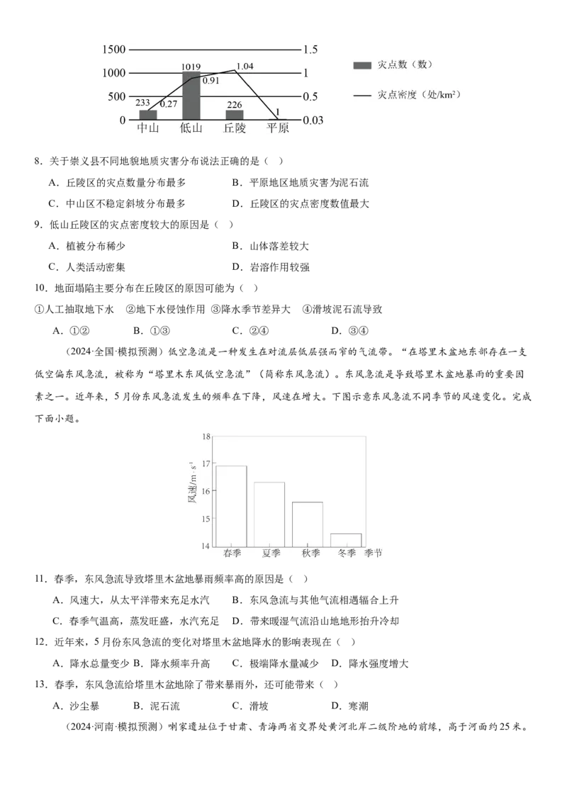 第19讲自然灾害与地理信息技术（原卷版）_2025年新高考资料_一轮复习_备战2025年高考地理一轮复习考点帮（新高考通用）（完结）