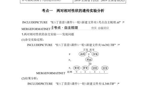 第14讲基因的自由组合定律_2024年新高考资料_1.2024一轮复习_2024年高考生物一轮复习讲义（新人教版）_另附1套Word版题库_必修2_第五单元遗传的基本规律