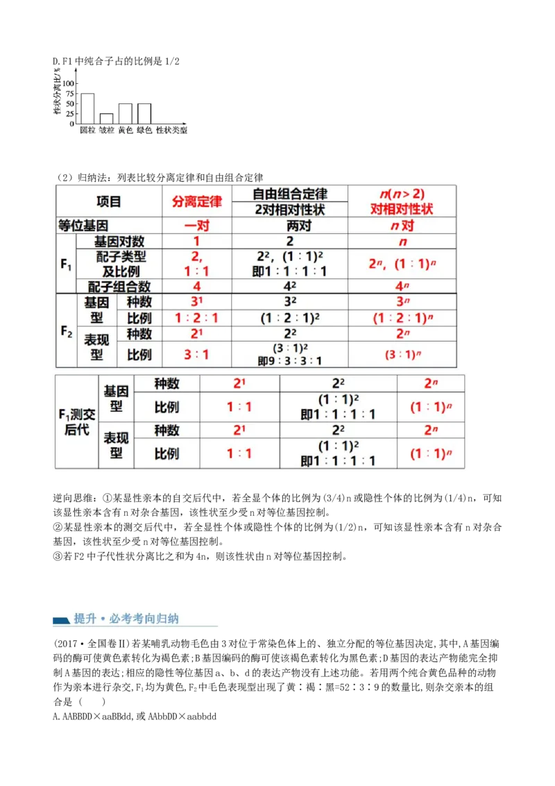 第17.1讲基因的自由组合定律（讲义）（学生版）_2024年新高考资料_1.2024一轮复习_2024年高考生物一轮复习讲练测（新教材新高考）