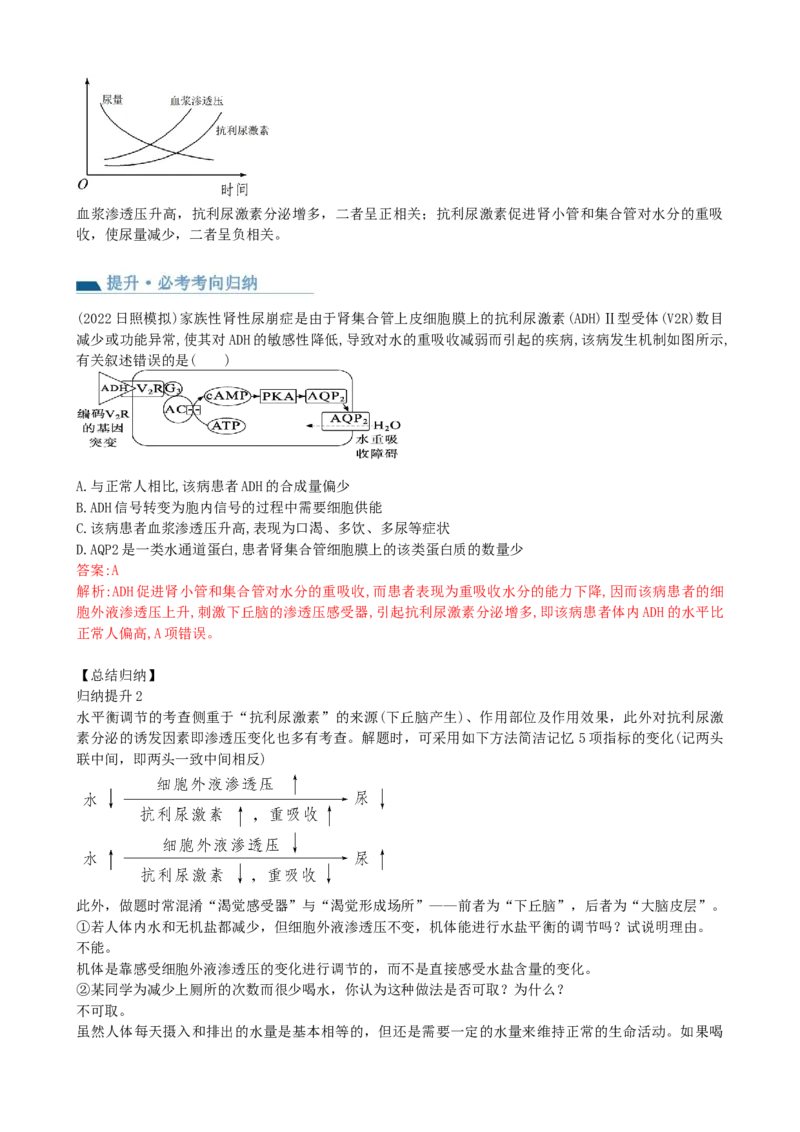 第28讲神经调节和体液调节的关系（讲义）（教师版）_2024年新高考资料_1.2024一轮复习_2024年高考生物一轮复习讲练测（新教材新高考）