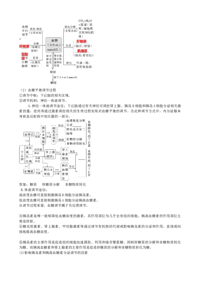 第27讲体液调节（讲义）（学生版）_2024年新高考资料_1.2024一轮复习_2024年高考生物一轮复习讲练测（新教材新高考）