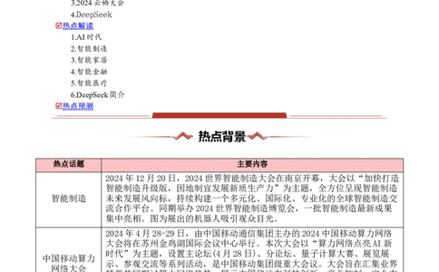 热点08AI时代（智能制作、Deepseek等）-2025年高考地理热点&middot;重点&middot;难点专练（浙江专用）（原卷版）_2025年新高考资料_二轮复习_01高考语文等多个文件_重点&middot;难点&middot;热点专练（分地区）