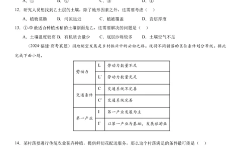 第25讲农业区位因素及其变化（原卷版）_2025年新高考资料_一轮复习_备战2025年高考地理一轮复习考点帮（新高考通用）（完结）