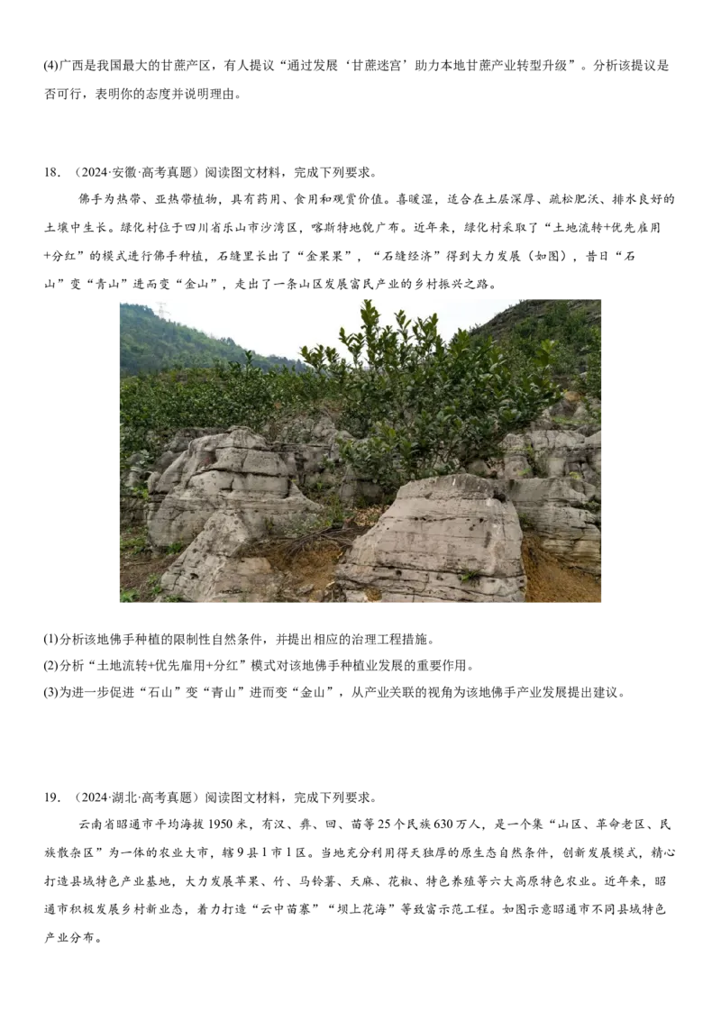 第25讲农业区位因素及其变化（原卷版）_2025年新高考资料_一轮复习_备战2025年高考地理一轮复习考点帮（新高考通用）（完结）