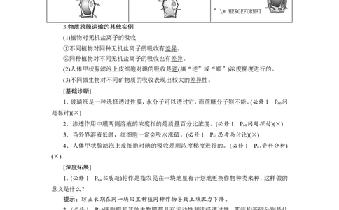 [12501770]高中生物一轮复习学案：第6讲　物质跨膜运输的实例和方式_新高考复习资料_2023年新高考复习资料_一轮复习_精讲精练2023届新高考生物一轮复习学案
