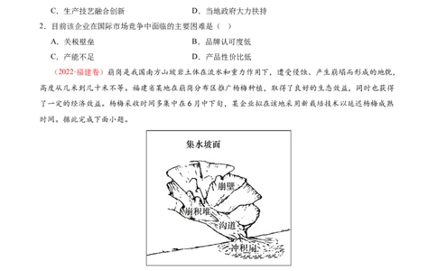 微专题市场竞争力（讲义）（原卷版）_2025年新高考资料_二轮复习_01高考语文等多个文件_上好课2025年高考地理二轮复习讲练测（新高考通用）_第一部分专题突破