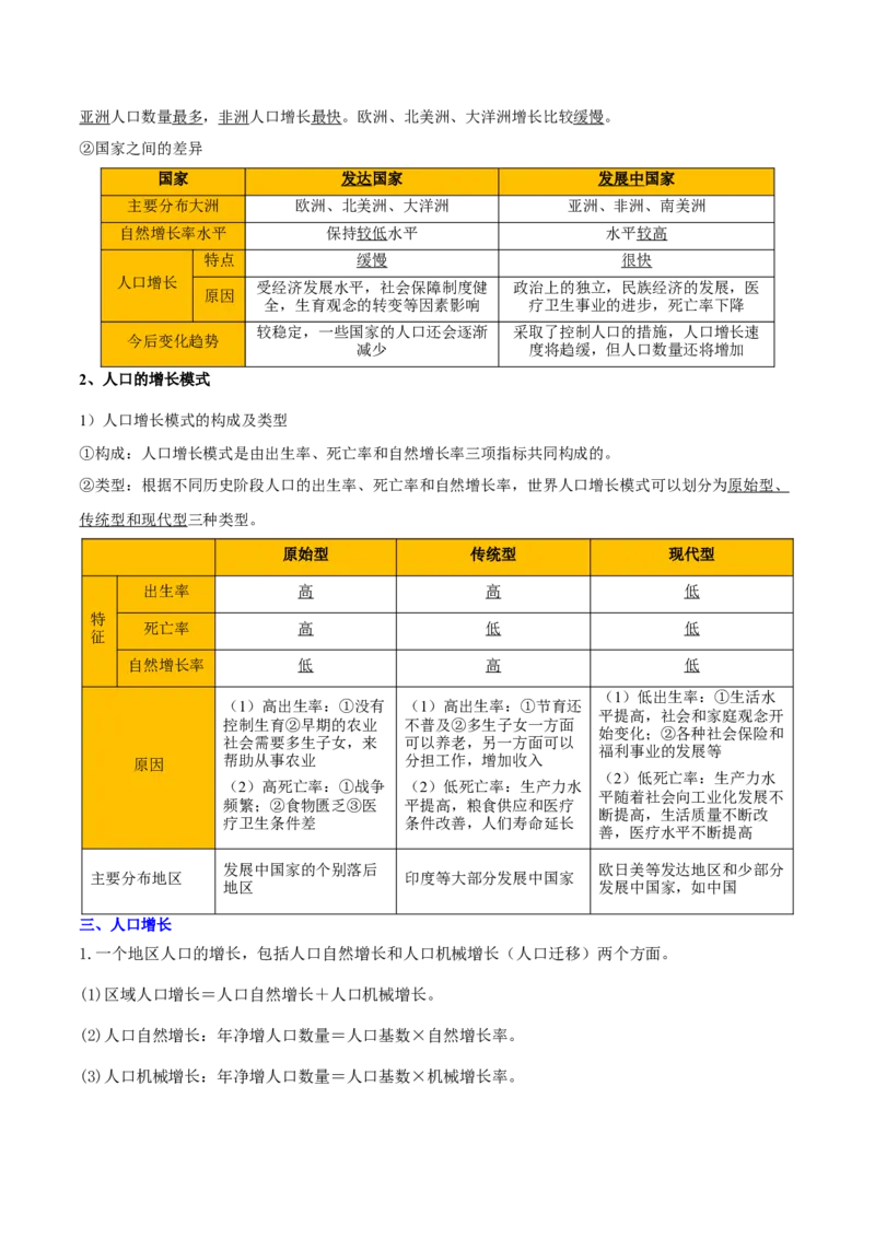 重难点11人口（解析版）_2025年新高考资料_二轮复习_01高考语文等多个文件_2025年高三地理高考二轮复习专项提升_重点&middot;难点&middot;热点专练（分地区）_天津专用