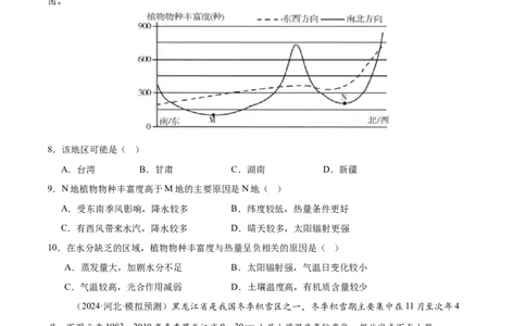 第16讲植被与土壤（原卷版）_2025年新高考资料_一轮复习_备战2025年高考地理一轮复习考点帮（新高考通用）（完结）
