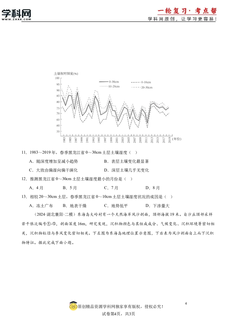 第16讲植被与土壤（原卷版）_2025年新高考资料_一轮复习_备战2025年高考地理一轮复习考点帮（新高考通用）（完结）