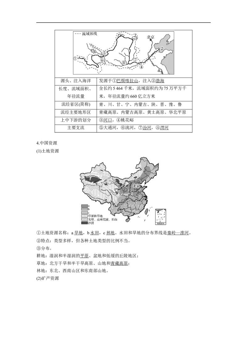 64区域地理第2章中国地理第38讲中国地理概况_通用版（老高考）复习资料_2023年复习资料_地理高三一轮复习系列_地理高三一轮复习系列《一轮复习讲义》（教师版）