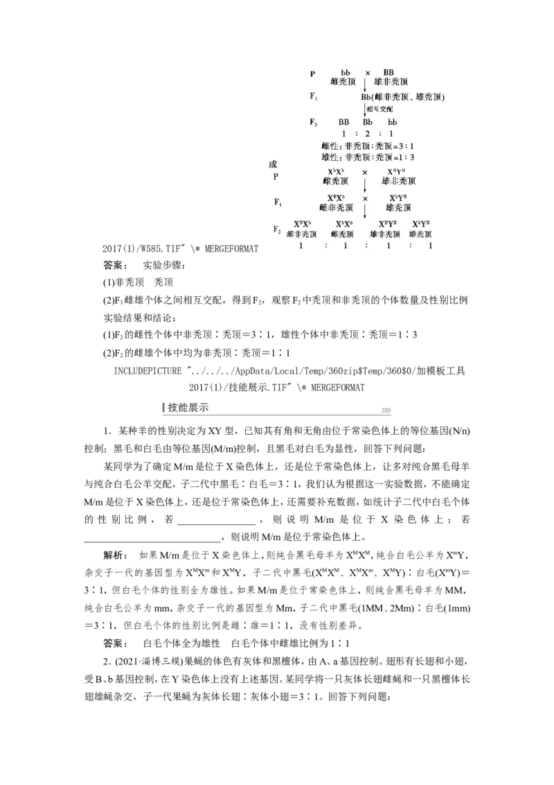 [12533088]高中生物一轮复习学案：第16讲　基因在染色体上、伴性遗传和人类遗传病_新高考复习资料_2023年新高考复习资料_一轮复习_精讲精练2023届新高考生物一轮复习学案