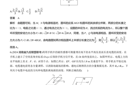 热点10　磁场的性质_04高考物理_2025年新高考资料_二轮复习_2025年高考物理大二轮_2025物理二轮专题复习教师用书Word版文档_考前特训_热点排查练