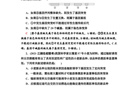 [13326503]备考2023生物课时分层作业20　基因突变和基因重组(含解析）_新高考复习资料_2023年新高考复习资料_专项复习_备考2023新高考生物课时分层作业