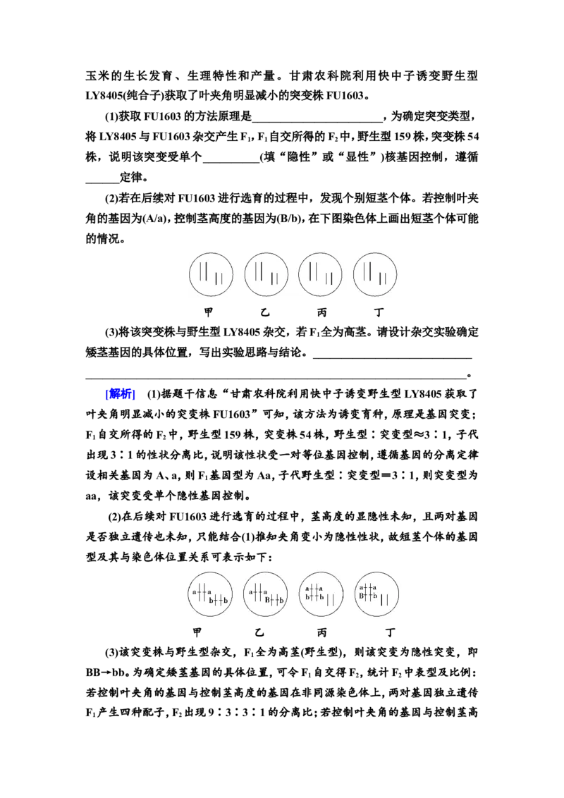 [13326503]备考2023生物课时分层作业20　基因突变和基因重组(含解析）_新高考复习资料_2023年新高考复习资料_专项复习_备考2023新高考生物课时分层作业