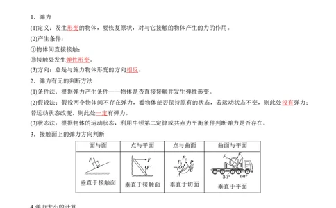第05讲三大性质力（讲义）（解析版）_04高考物理_新高考复习资料_2025年新高考资料_2025年高考物理一轮复习讲练测（新教材新高考）