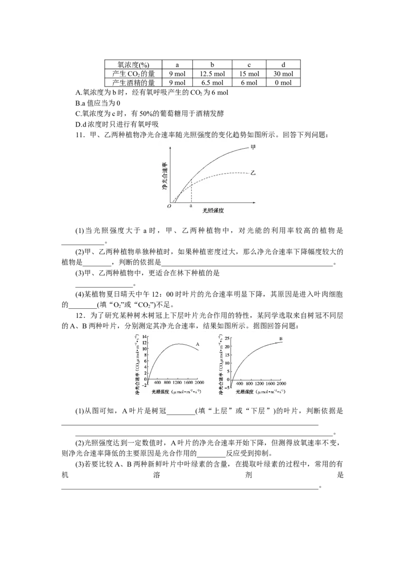 专练30　细胞的能量供应和利用综合练_新高考复习资料_2023年新高考复习资料_专项复习_2023《微专题&middot;小练习》&middot;生物&middot;新教材&middot;XL-7