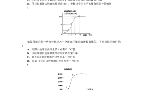 专练85　种群数量的变化图像分析_新高考复习资料_2023年新高考复习资料_专项复习_2023《微专题&middot;小练习》&middot;生物&middot;新教材&middot;XL-7