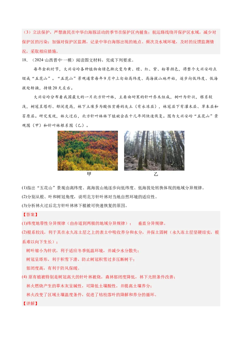 热点07自然要素的联系-2025年高考地理热点&middot;重点&middot;难点专练（新高考通用）（解析版）_2025年新高考资料_二轮复习_01高考语文等多个文件_2025年高三地理高考二轮复习专项提升