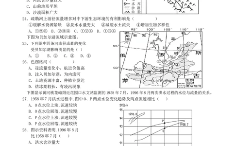 第12讲：水循环及水体相互关系（答案在最后一行，无解析）_通用版（老高考）复习资料_2024年复习资料_2024届高考地理一轮复习配套练习小题狂练（答案在最后一行，无解析）