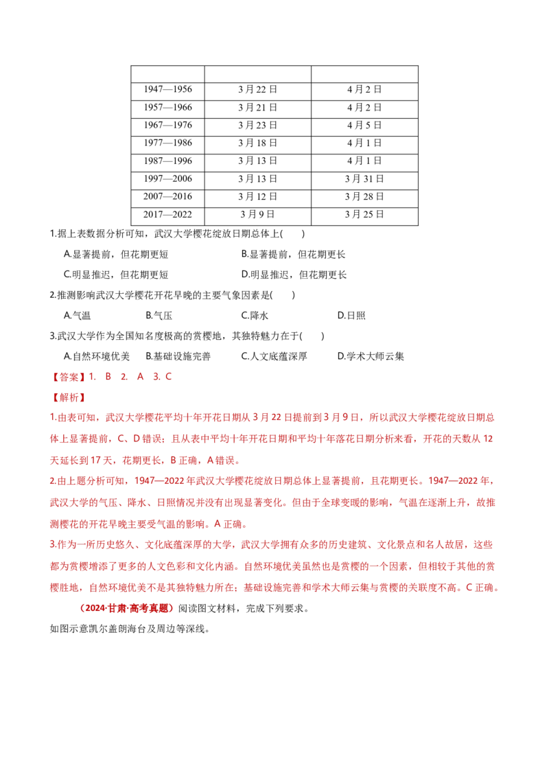 重难点02地球上的大气（解析版）_2025年新高考资料_二轮复习_01高考语文等多个文件_2025年高三地理高考二轮复习专项提升_重点&middot;难点&middot;热点专练（分地区）_新高考通用