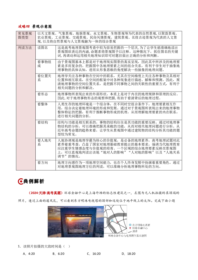 题型02识图技能攻略（原卷版）_2025年新高考资料_二轮复习_01高考语文等多个文件_2025年高三地理高考二轮复习专项提升_重点&middot;难点&middot;热点专练（分地区）_新高考通用