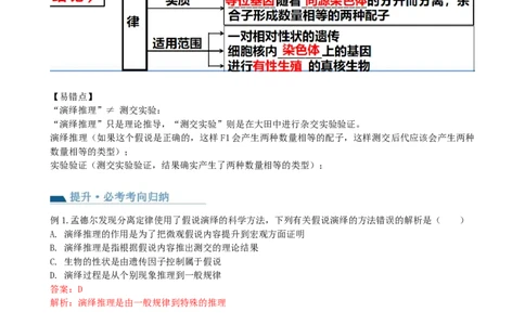 第16讲基因的分离定律（讲义）（教师版）_2024年新高考资料_1.2024一轮复习_2024年高考生物一轮复习讲练测（新教材新高考）