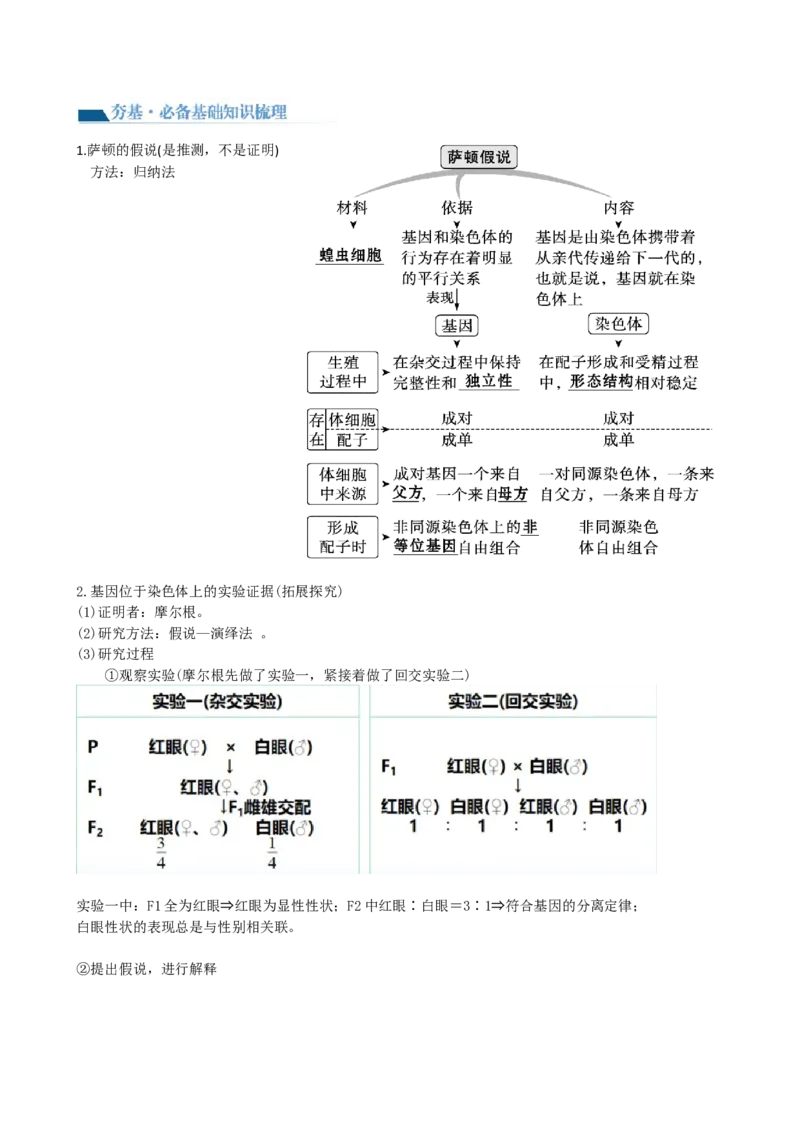 第18讲伴性遗传和人类遗传病（讲义）（教师版）_2024年新高考资料_1.2024一轮复习_2024年高考生物一轮复习讲练测（新教材新高考）