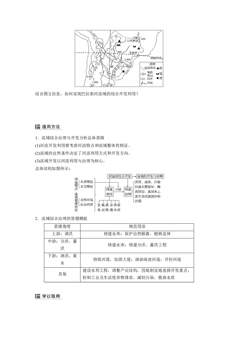 51必修③第3章区域自然资源综合开发第31讲流域的综合开发&mdash;&mdash;以美国田纳西河流域为例_通用版（老高考）复习资料_2023年复习资料_地理高三一轮复习系列