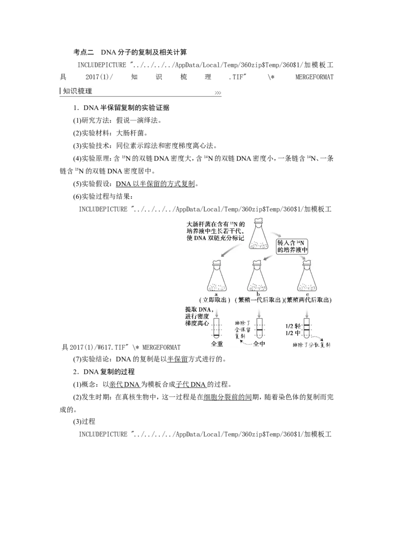 [12533092]高中生物一轮复习学案：第18讲　DNA的结构、复制和基因的本质_新高考复习资料_2023年新高考复习资料_一轮复习_精讲精练2023届新高考生物一轮复习学案