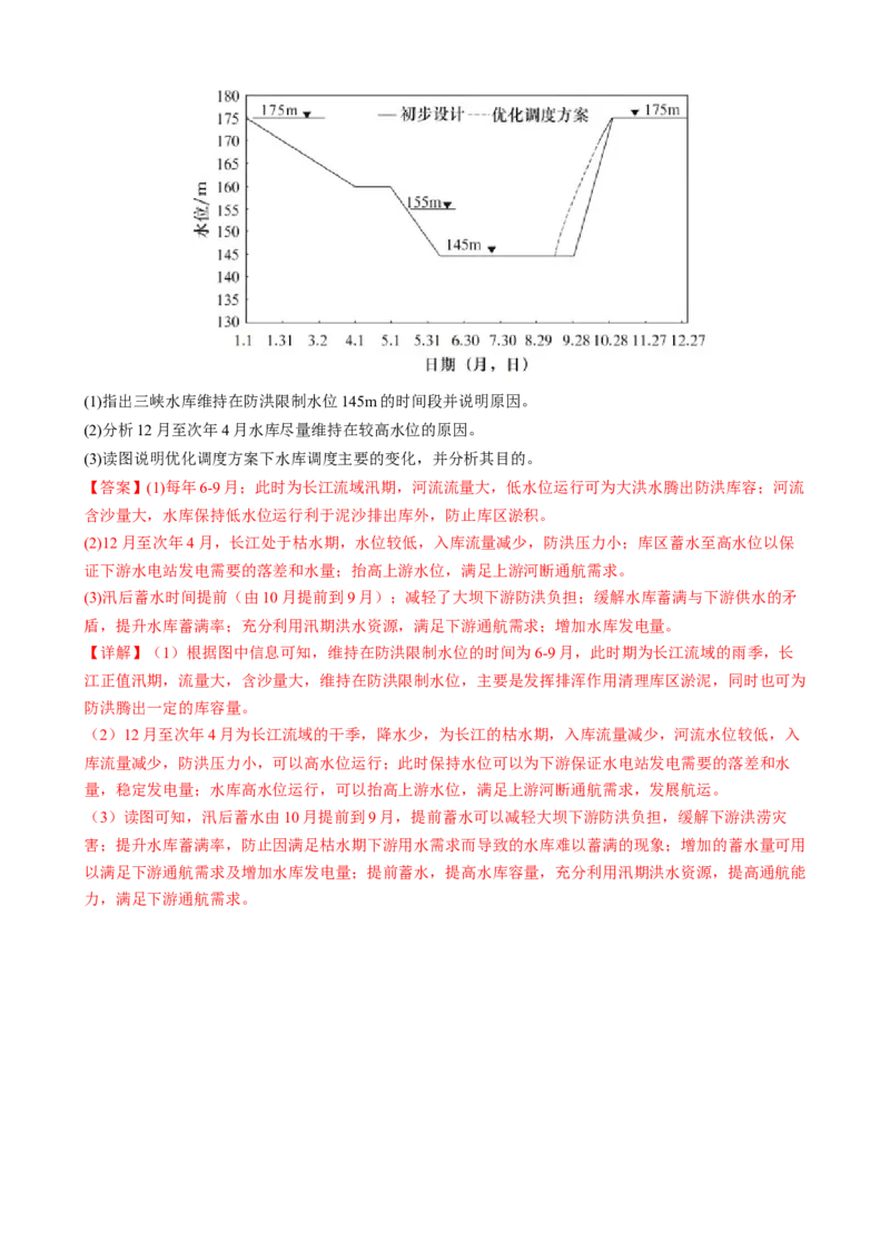 微专题水库的水文特征及功能（讲义）（解析版）_2025年新高考资料_二轮复习_上好课2025年高考地理二轮复习讲练测（新高考通用）3381954