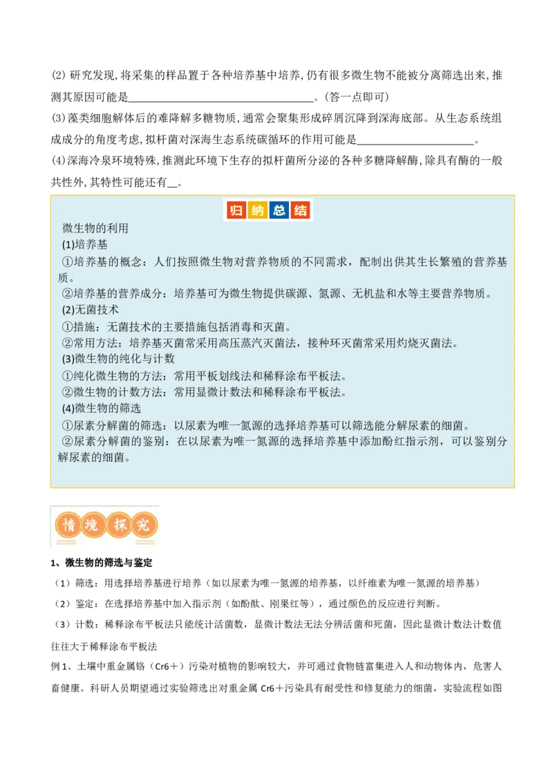 第16讲发酵工程（讲义）原卷版_2024年新高考资料_2.2024二轮复习_2024年高考生物二轮复习讲练测（新教材新高考）