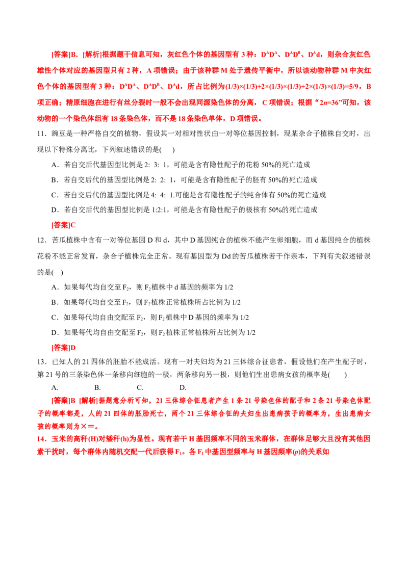 GKSW150_第13讲基因的分离定律-备战2022年高考生物一轮复习精品讲义（人教版）(解析版)_新高考复习资料_2022年新高考复习资料_备战2022新高考生物一轮复习精品讲义（人教版）