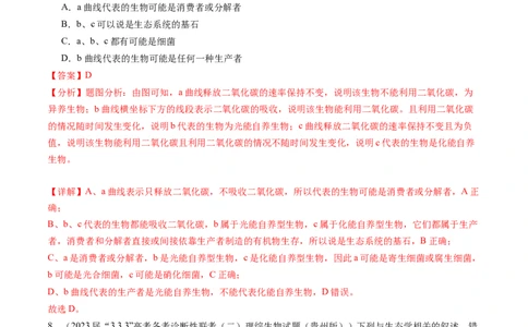 第35讲生态系统的结构（练习）（解析版）_2024年新高考资料_1.2024一轮复习_2024年高考生物一轮复习讲练测（新教材新高考）