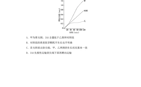 2023版新教材高考生物微专题小练习专练77生长素的发现过程202208091247_通用版（老高考）复习资料_2023年复习资料_一轮复习_2023届高考生物一轮微专题100练